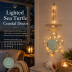 Glow-in-the-Dark Coastal Turtle Wall Hanging 🐢💋