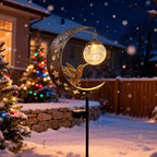🌙✨Hummingbird Moon Solar Garden Stake Light🏆