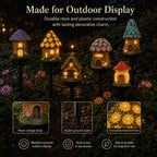 🍄🏠Solar Fairy-Tale Mushroom Cottage Garden Light🏆