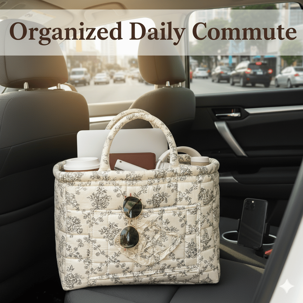 👜Car storage basket with handle - foldable washable storage basket and multi-purpose fabric box🏆