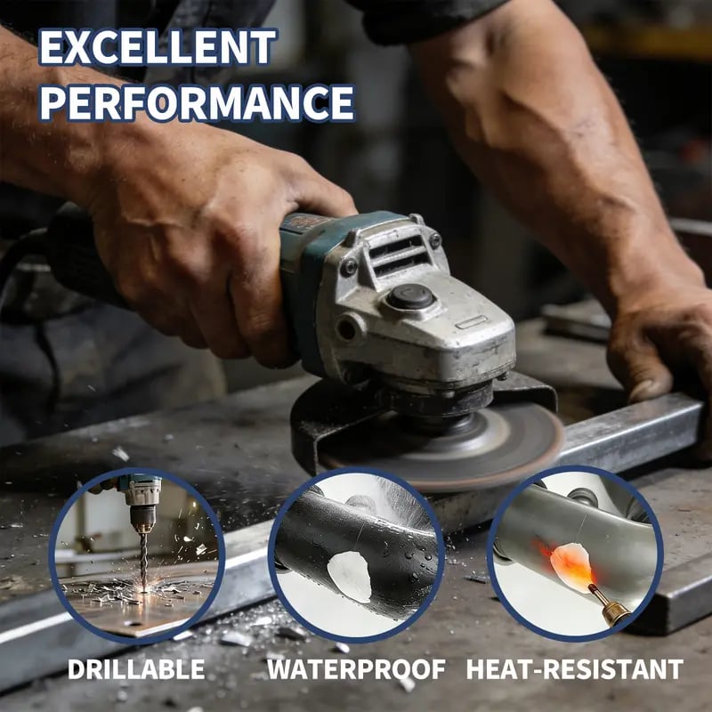 💥SAVE 50% NOW🏠Steel Reinforced Epoxy Repair Putty — Universal Glue for Metal, Wood, Plastic🏆