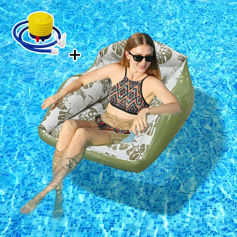 🛋️🏊‍♀️ 3-in-1 Inflatable Pool Lounge Chair🏆