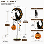 🌙 Solar-Powered Black Cat Garden Stake Light – Create a Magical Halloween Glow in Your Yard💋