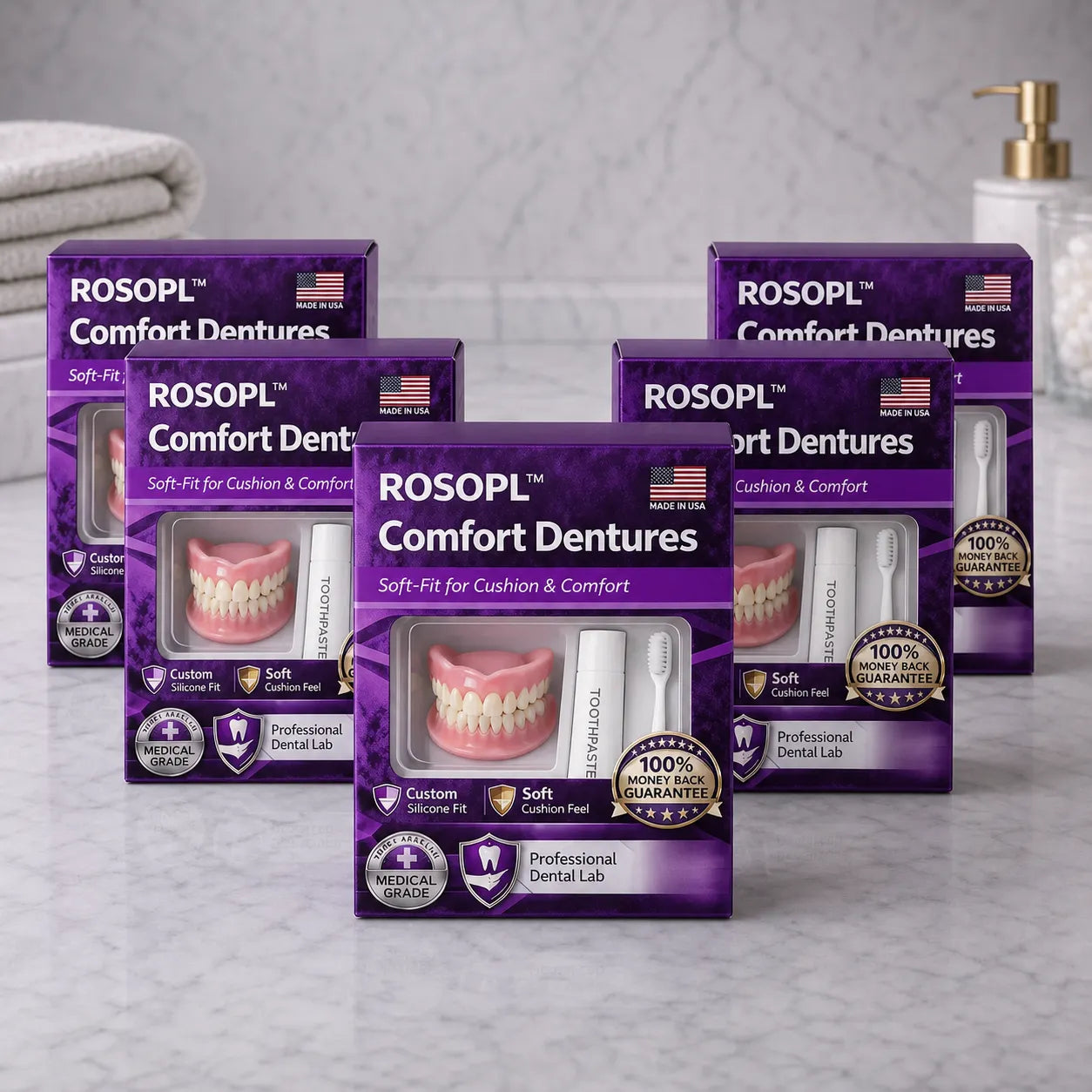 🌎 ROSOPLTM Custom-Fit Dentures ⏰ ENDS TODAY • 70% OFF | Smile with Confidence