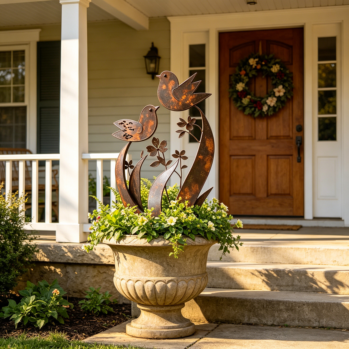 🦋🦋2026 Mother's Day Gifts 50% Off--💖🎁Bird & Wildflower Metal Garden Stake💋
