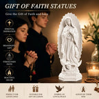 ✝️Resin Blessed Virgin Mary Rosary Holder Statue📿🏆