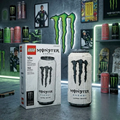 Monster Energy Ultra White Can Building Brick Set Collector Edition💋