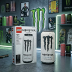 Monster Energy Ultra White Can Building Brick Set Collector Edition💋