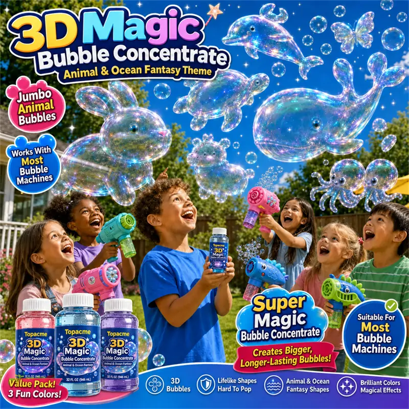 ☀️Super 3D Magic Bubble Concentrate —— Animal & Ocean Fantasy Theme💋