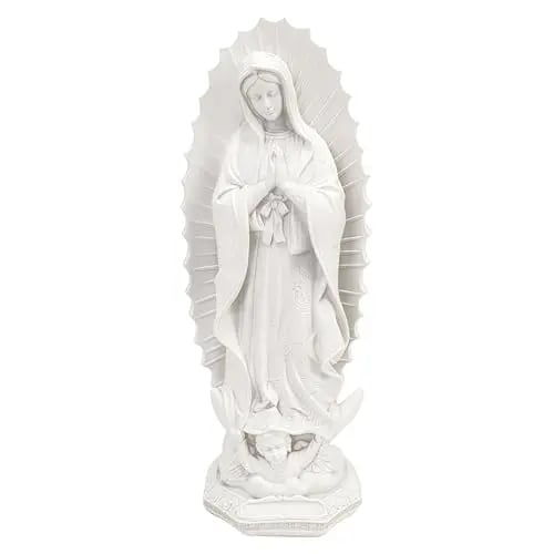 ✝️Resin Blessed Virgin Mary Rosary Holder Statue📿🏆