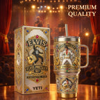 🎤HOT Elvis Presley Tumbler with Handle🏆