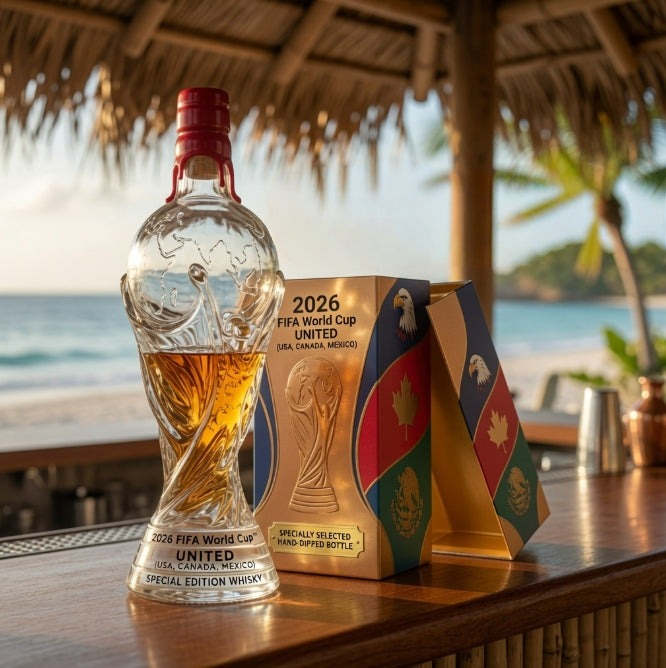 ⚽️ 2026 FIFA World Cup Limited Edition Bourbon Whiskey Bottle | Premium Collector Glass Decanter 🏆