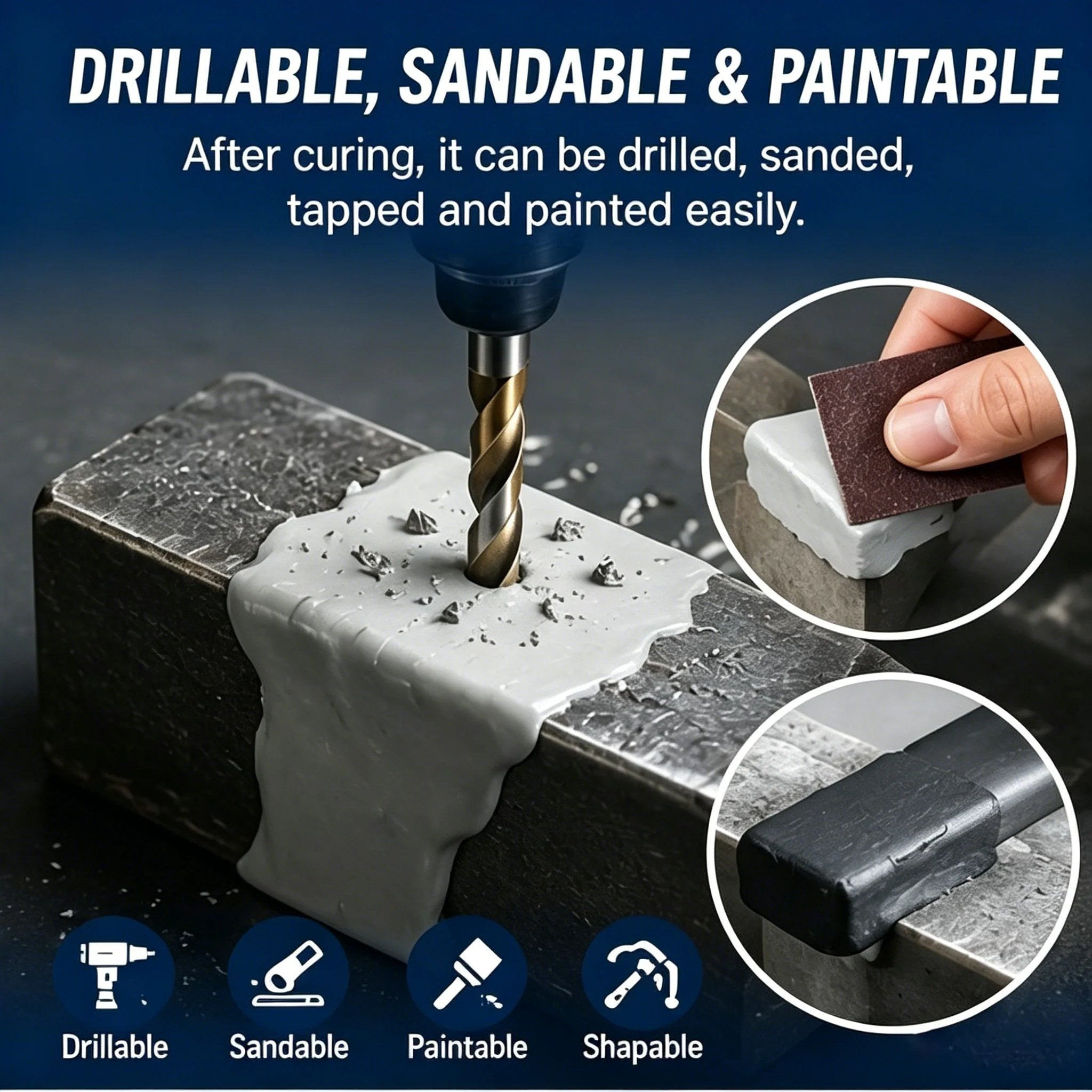 💥SAVE 50% NOW🏠Steel Reinforced Epoxy Repair Putty — Universal Glue for Metal, Wood, Plastic🏆