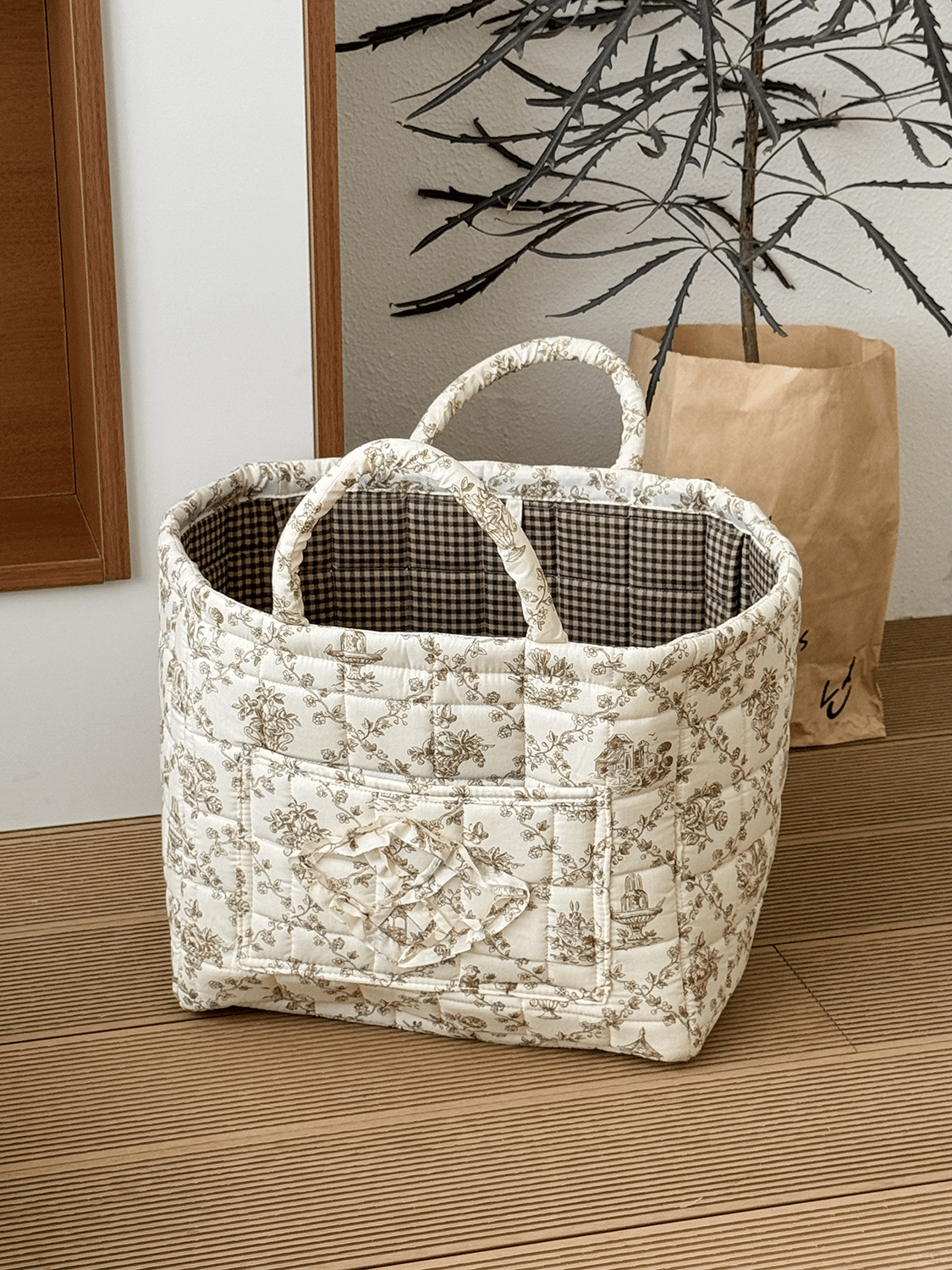 👜Car storage basket with handle - foldable washable storage basket and multi-purpose fabric box🏆