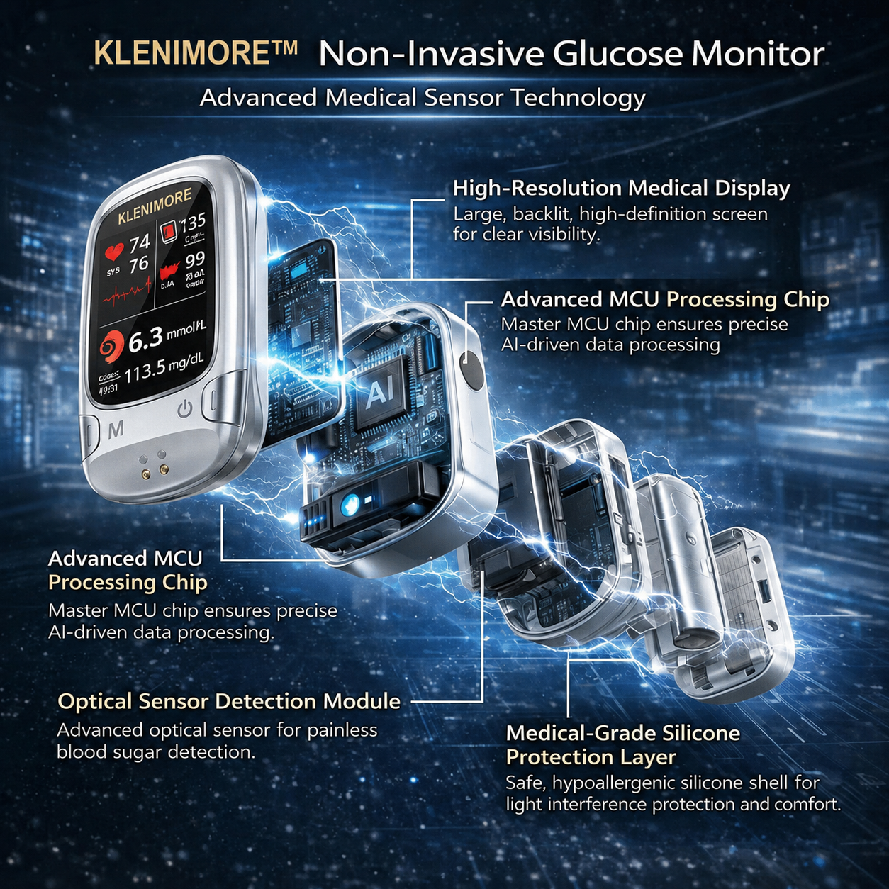 🔥Last 3 Hours: 50% Off🏆 Newly Developed Non-Invasive Intelligent Monitoring Equipment✅TGA Certified