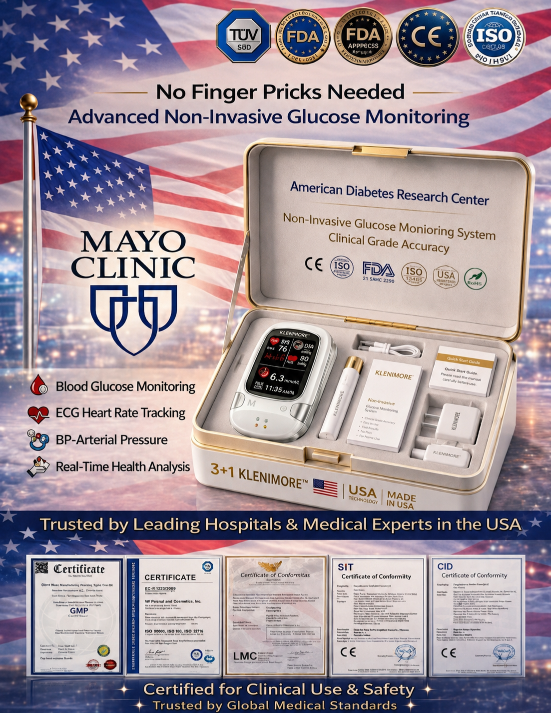 🔥Last 3 Hours: 50% Off🏆 Newly Developed Non-Invasive Intelligent Monitoring Equipment✅TGA Certified