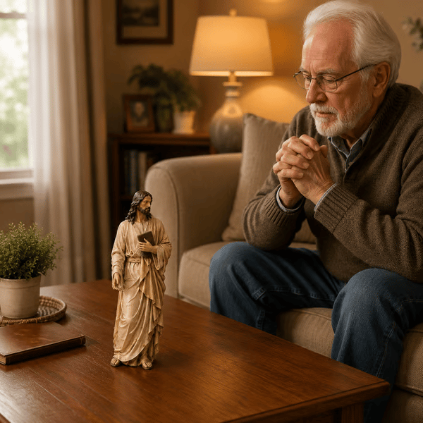 ✝️Jesus Figurine Bookshelf Decor Set🙏Sacred Companions for Your Daily Walk of Faith📚💋