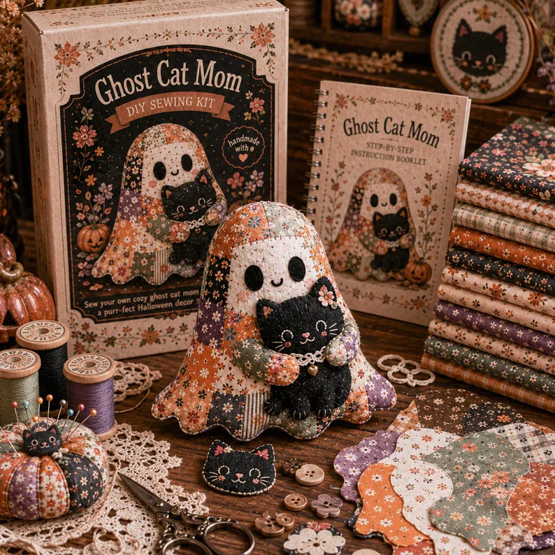 🔥40% Off Last Day - 👻 Little Ghost’s Cozy Halloween DIY Patchwork Kit🏆