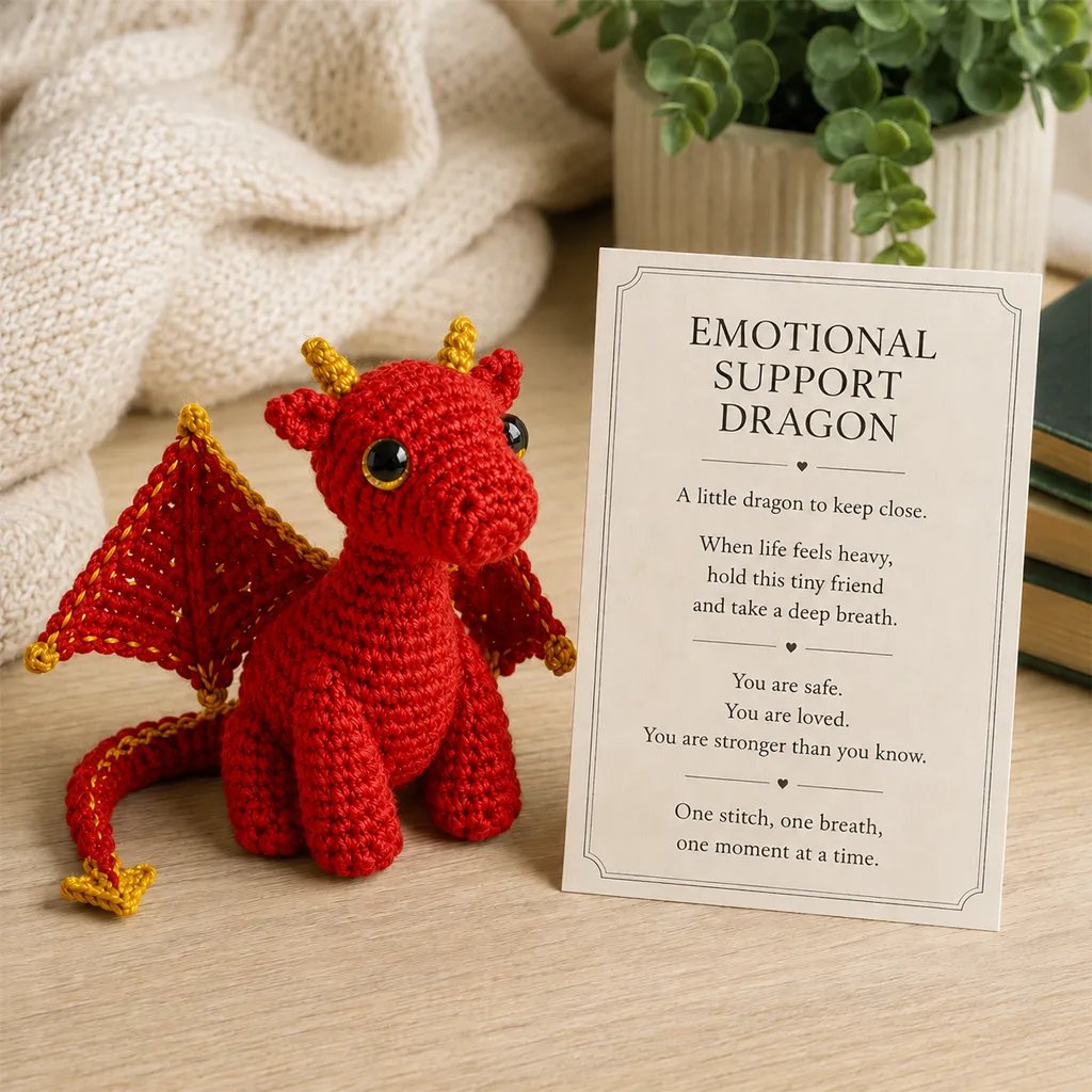 🔥Last Day: BUY MORE SAVE MORE- 🐲💕Emotional Support Dragon Pocket Buddy🏆