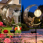 🌙✨Hummingbird Moon Solar Garden Stake Light🏆