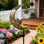 🌙✨Hummingbird Moon Solar Garden Stake Light🏆