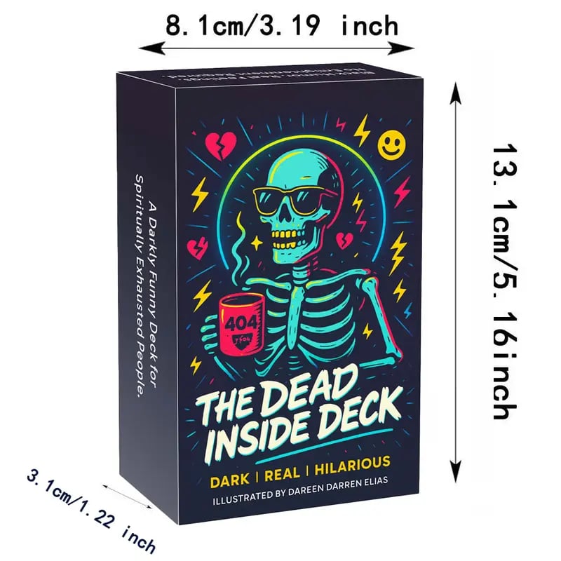 💀The Dead Inside Deck — 54 Cards of Skeletal Divination for the Emotionally Unstable | Spiritually Exhausted & Humorfully Unhealed🏆