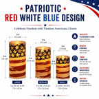 🕯️💡3-Piece Set - Patriotic Flameless Candles (With Remote Control)🏆