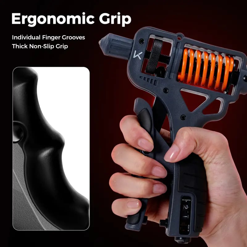 💪Ergonomic Adjustable H-Grip Hand Trainer – Forearm Strengthener with Counter for Therapy & Stress Relief💋
