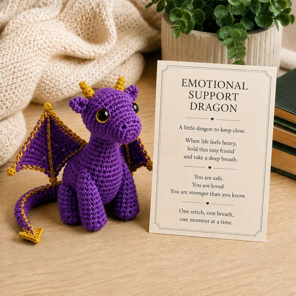 🔥Last Day: BUY MORE SAVE MORE- 🐲💕Emotional Support Dragon Pocket Buddy🏆