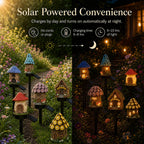🍄🏠Solar Fairy-Tale Mushroom Cottage Garden Light🏆