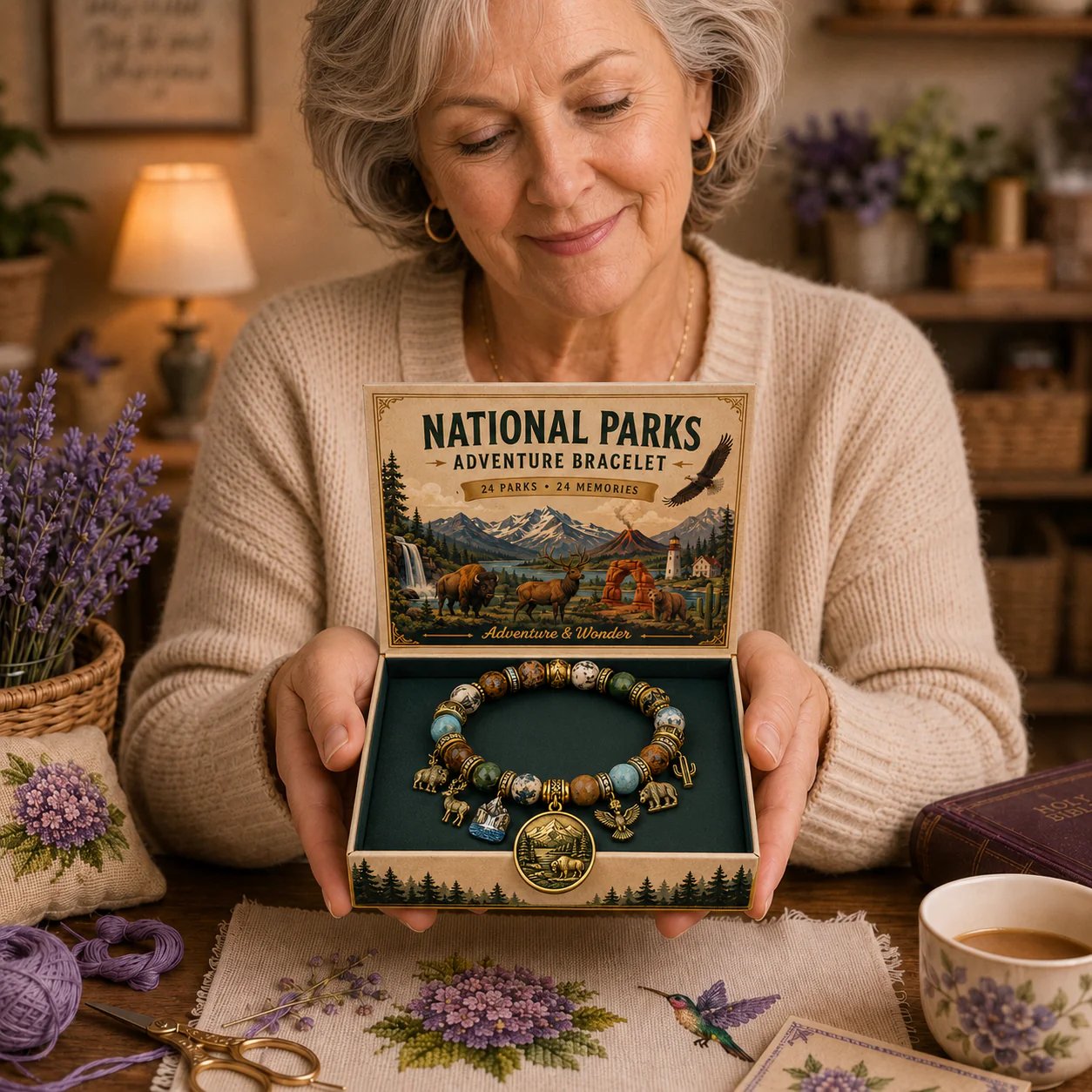 🏞️National Nature Park Faith Bracelet – Meaningful Vintage Nature & Wildlife Souvenir Bracelet💋