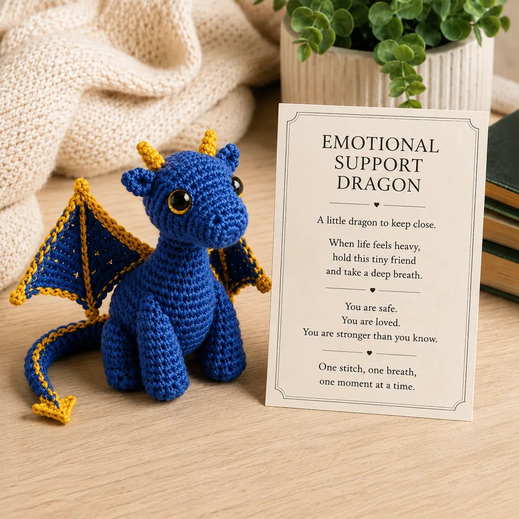 🔥Last Day: BUY MORE SAVE MORE- 🐲💕Emotional Support Dragon Pocket Buddy🏆