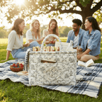 👜Car storage basket with handle - foldable washable storage basket and multi-purpose fabric box🏆