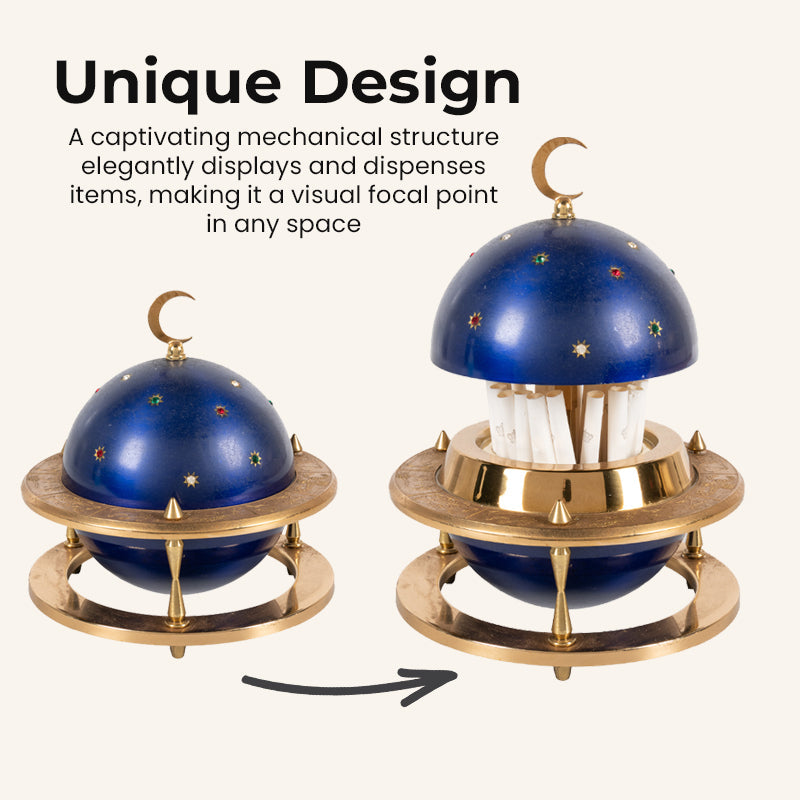 Vintage Zodiac Constellation Dispenser – Celestial Desktop Decor & Small Item Holder💋