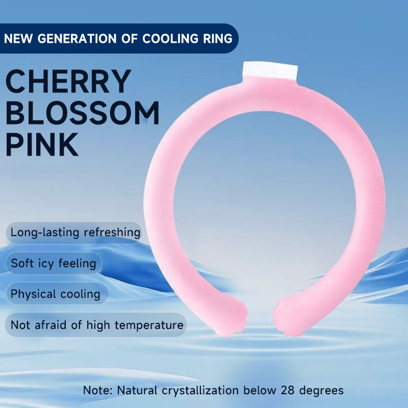 🔥LAST DAY 50% OFF - 🧊Reusable Cooling Neck Ring – Long-Lasting Sweat-Free Relief❄️🏆