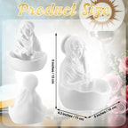 ✝️Resin Blessed Virgin Mary Rosary Holder Statue📿🏆