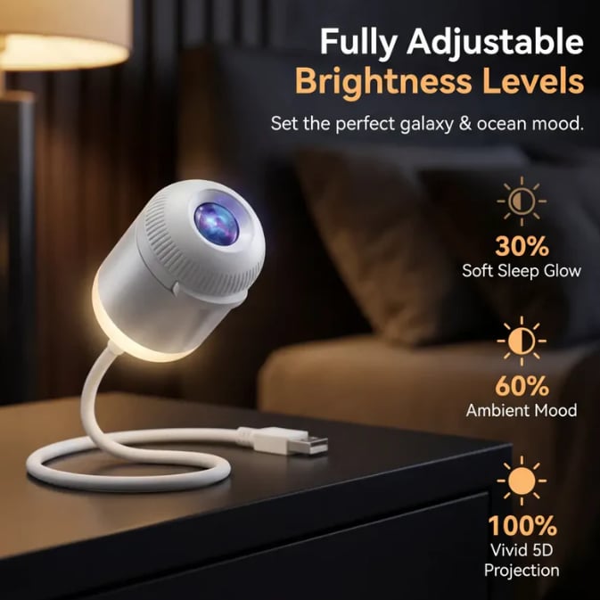 🔥LAST DAY 57% OFF - 🌌🌠HD Smart Dynamic 5D Holographic Night Light Projector🏆