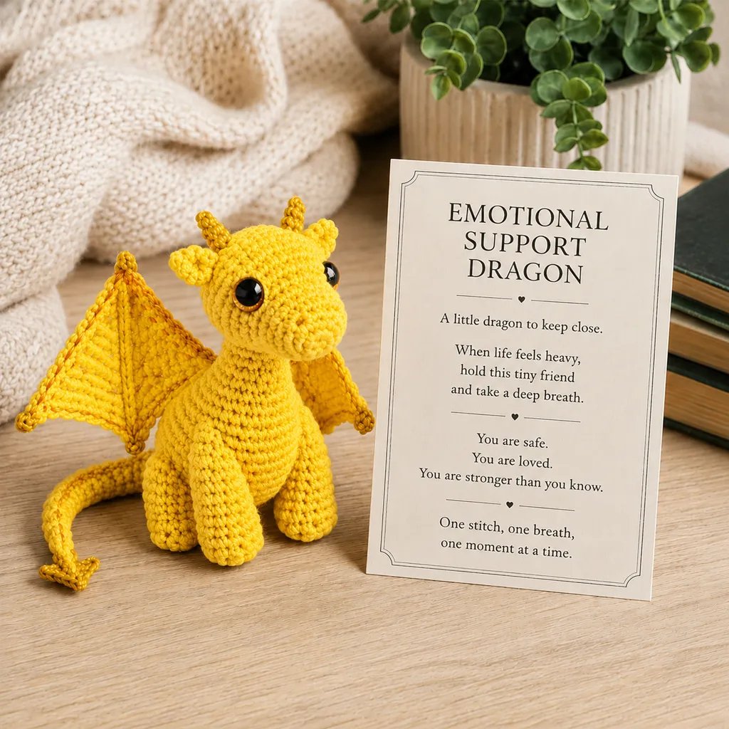 🔥Last Day: BUY MORE SAVE MORE- 🐲💕Emotional Support Dragon Pocket Buddy🏆