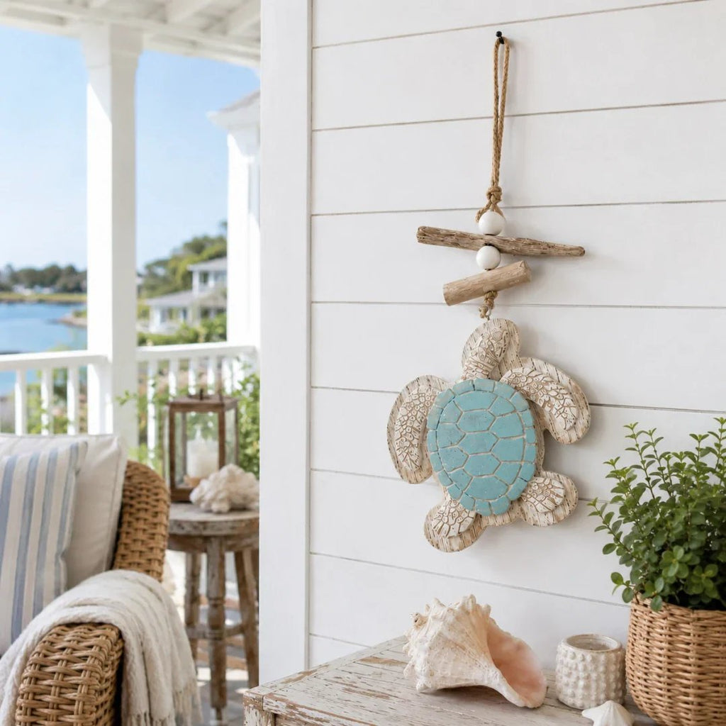 Glow-in-the-Dark Coastal Turtle Wall Hanging 🐢💋