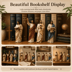 ✝️Jesus Figurine Bookshelf Decor Set🙏Sacred Companions for Your Daily Walk of Faith📚💋