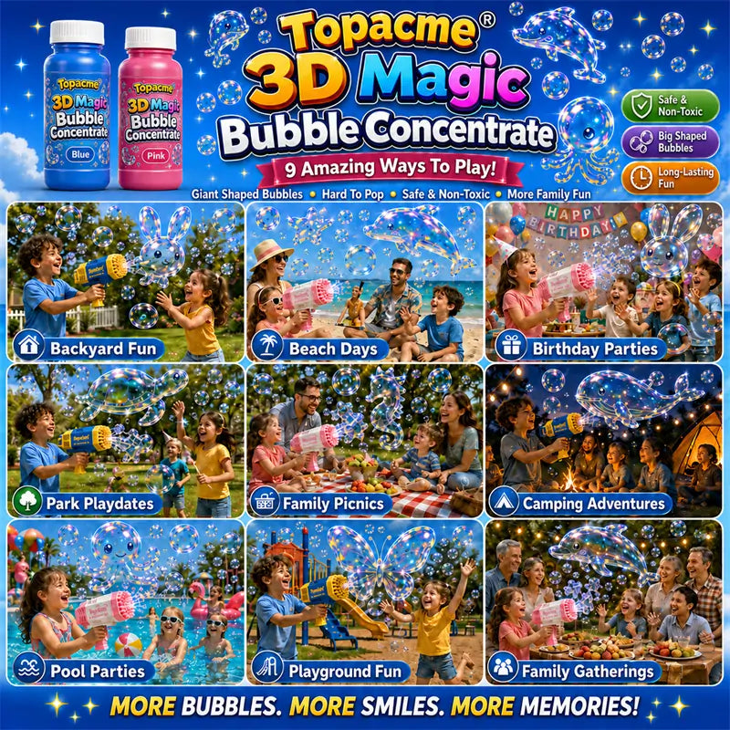 ☀️Super 3D Magic Bubble Concentrate —— Animal & Ocean Fantasy Theme💋