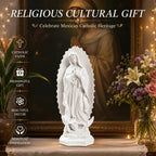 ✝️Resin Blessed Virgin Mary Rosary Holder Statue📿🏆