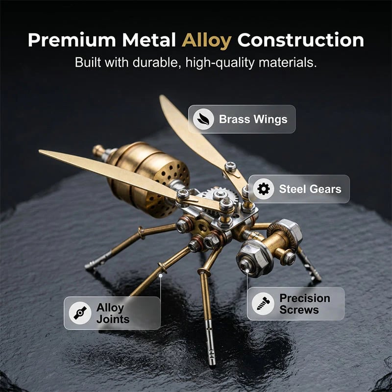 3D Metal Bee Puzzle Assembly Model Kit💋