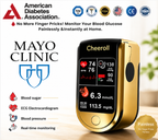 🩸 Subsidized Product | Cheeroll Professional-Grade 12-in-1 Blood Glucose & Vital Signs Monitor — Painless, fast, and accurate; FDA-certified (Made in California, USA)
