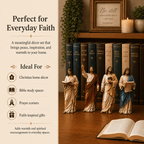 ✝️Jesus Figurine Bookshelf Decor Set🙏Sacred Companions for Your Daily Walk of Faith📚💋