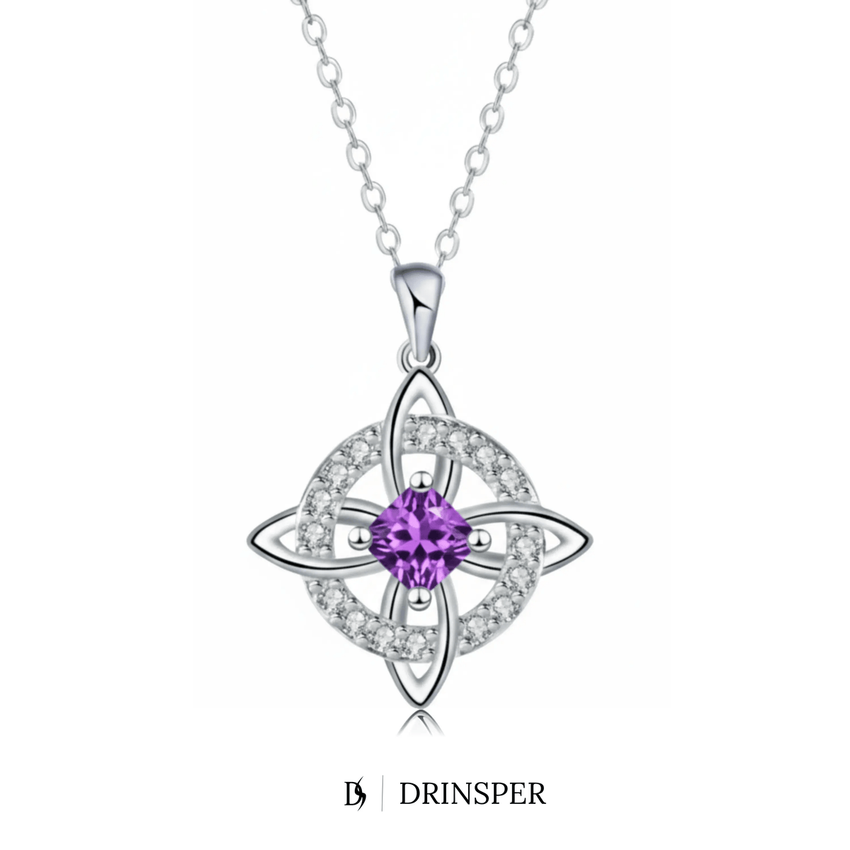Mystical Birthstone Witches Knot Necklace – Natural Crystal🔮💞Protect Your Loved Ones💋