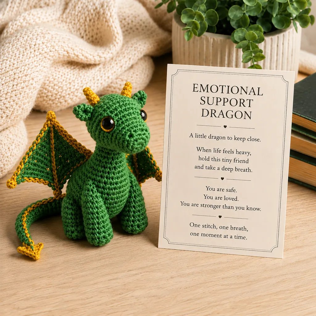 🔥Last Day: BUY MORE SAVE MORE- 🐲💕Emotional Support Dragon Pocket Buddy🏆