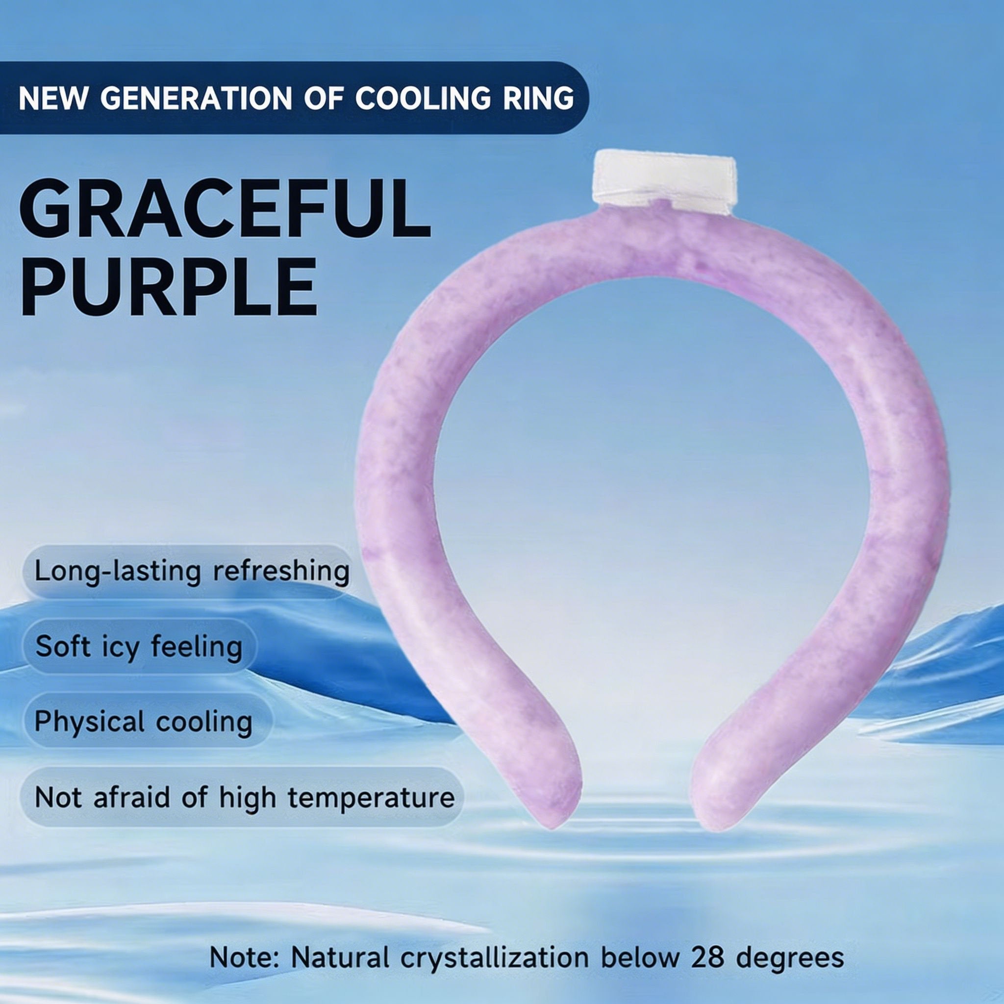 🔥LAST DAY 50% OFF - 🧊Reusable Cooling Neck Ring – Long-Lasting Sweat-Free Relief❄️🏆