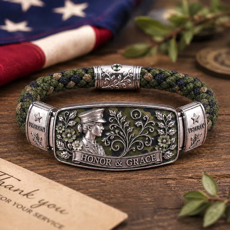 Honor & Grace Women Veteran Bracelet💋