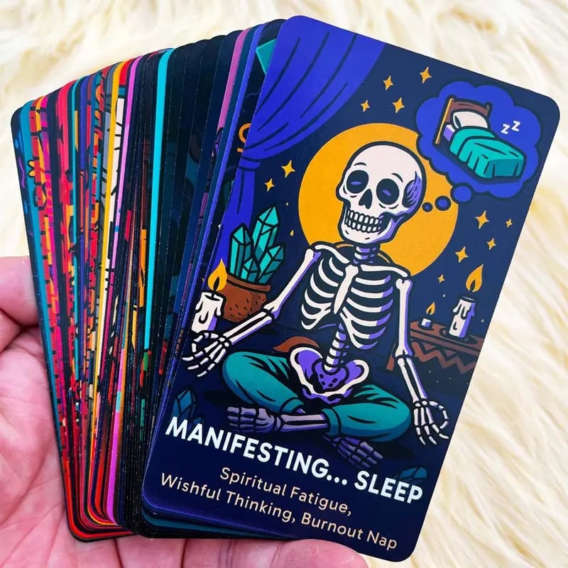 💀The Dead Inside Deck — 54 Cards of Skeletal Divination for the Emotionally Unstable | Spiritually Exhausted & Humorfully Unhealed🏆